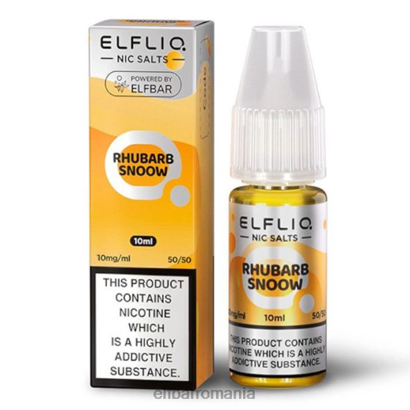 elfbar elfliq nic saruri - rubarb snoow - 10ml-10 mg/ml original DF24S171