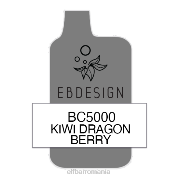 ELFBAR kiwi dragon berry 5000 consumator - single DFB3459