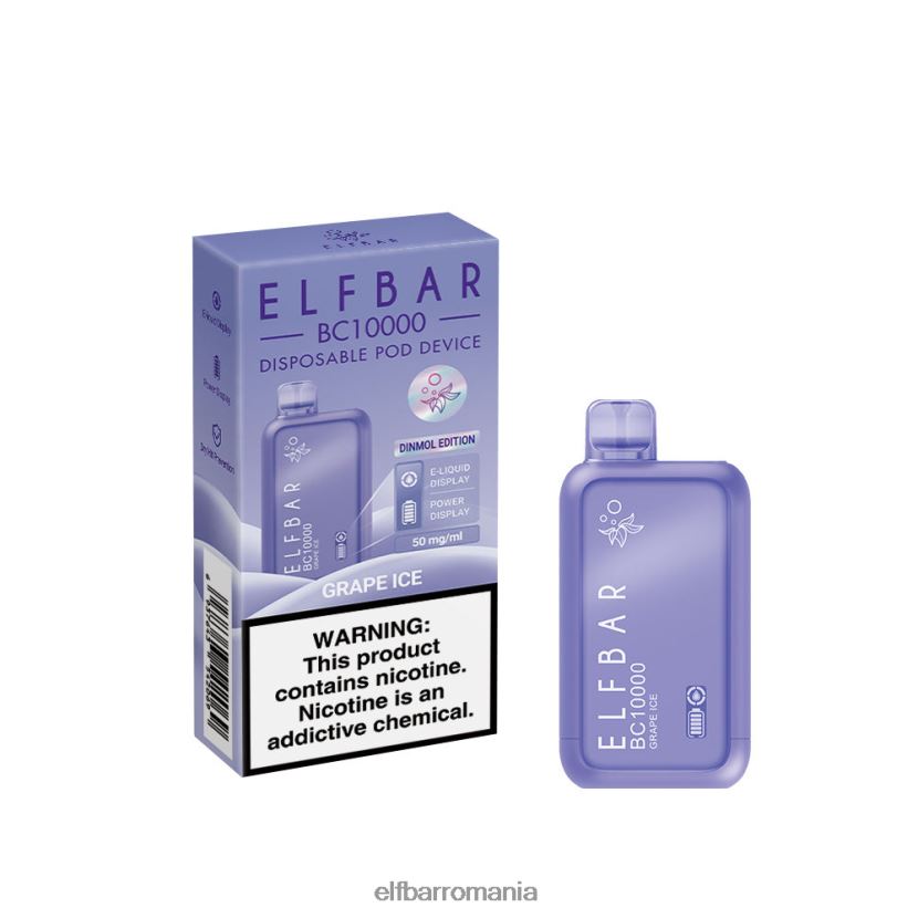 ELFBAR cea mai bună aromă vape de unică folosință seria bc10000 de gheață gheață de struguri R06FNN6
