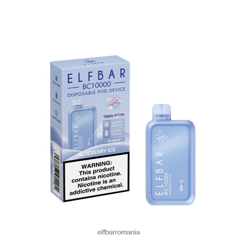 ELFBAR cea mai bună aromă vape de unică folosință seria bc10000 de gheață gheata de afine R06FNN5